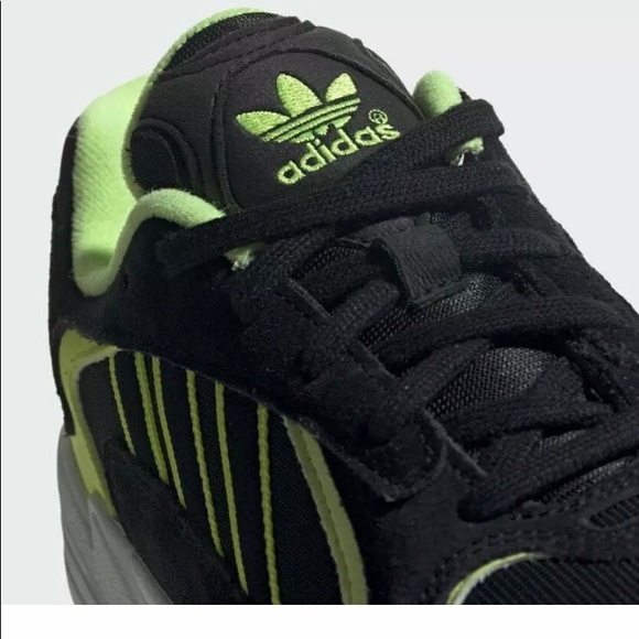 Adidas Yung 1 Black Neon Yellow Mens shoes - Picture 4 of 7